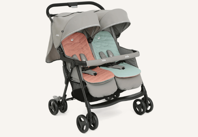 Carucior de gemeni Aire Twin, Pebble, Joie